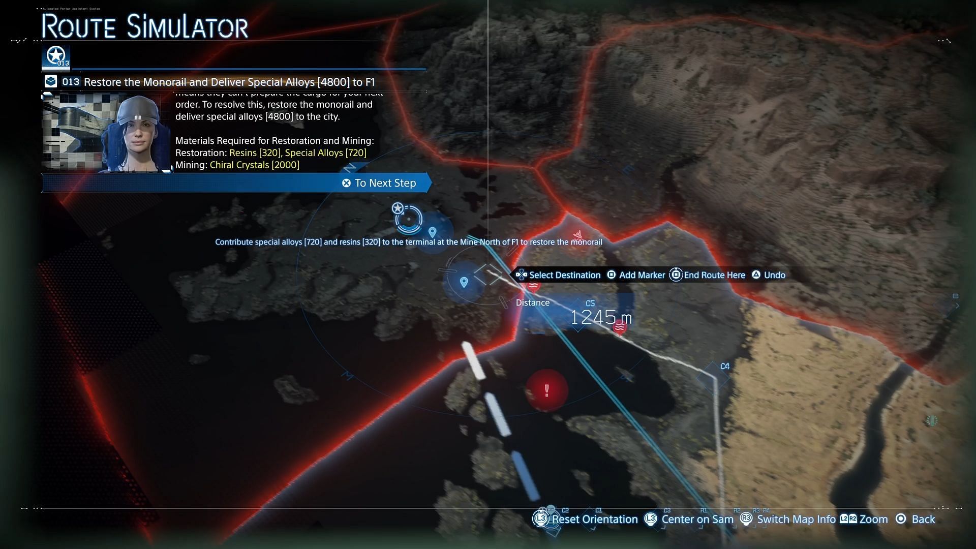 Deliver these items and restore the Monorail (Image via Sony Interactive Entertainment || Sportskeeda)